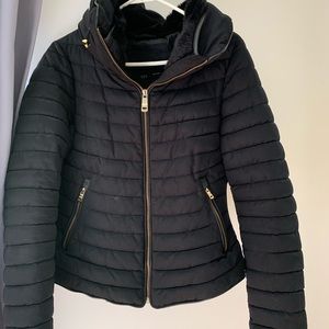 Navy Zara Puff Jacket